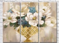Картина Magic Color White magnolias and Blue hydrangea in a cup (3572507)