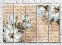 Картина Magic Color White magnolias on a brick background (3551890)