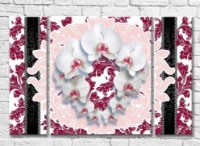 Картина Magic Color White Orchid Flower Wreath (3565151)