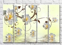 Картина Magic Color White water lilies on a background of water (3551872)