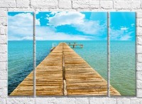 Pictură Magic Color Wooden pier by the sea (3469221)