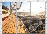 Pictură Magic Color Yacht sailing on water (3469245)