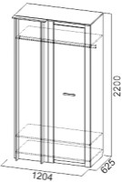 Шкаф SV-Мебель Гамма 20 угловой Ясень Анкор Светлый/Сандал Светлый фото №2 — интернет-магазин Desire.md