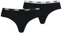 Сhiloţi pentru dame Puma Women Microfiber Brazilian 2P Pack Black M imaginea #1 — magazin online Desire.md