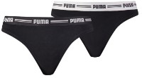 Женские трусы Puma Women String 2P Pack Black M