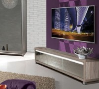 Comodă TV КМК Кристал 3Я Stejar Yukon/Alb Perlat (0650.2) imaginea #3 — magazin online Desire.md