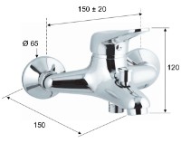 Смеситель для ванны Remer Kiss K05 фото №2 — интернет-магазин Desire.md