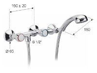 Baterie de duș Remer 39Y imaginea #2 — magazin online Desire.md