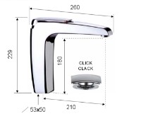Смеситель для умывальника Remer Atmos A10 L фото №2 — интернет-магазин Desire.md
