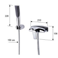 Baterie de duș Remer Atmos A38 imaginea #2 — magazin online Desire.md