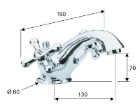 Смеситель для умывальника Remer Liberty 13LICE фото №2 — интернет-магазин Desire.md