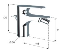 Baterie pentru bideu Remer Class Line L20 imaginea #2 — magazin online Desire.md
