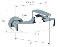 Смеситель для душа Remer Class Line L31 фото №2 — интернет-магазин Desire.md