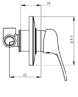 Baterie de duș Remer F303 imaginea #2 — magazin online Desire.md