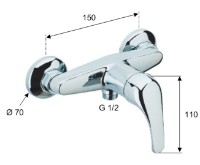 Baterie de duș Remer F333 imaginea #2 — magazin online Desire.md