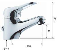 Смеситель для умывальника Remer Kiss K10 фото №2 — интернет-магазин Desire.md