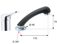 Смеситель для умывальника Remer Kiss K66 фото №2 — интернет-магазин Desire.md