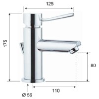 Смеситель для умывальника Remer Minimal N10 фото №2 — интернет-магазин Desire.md