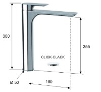 Смеситель для умывальника Remer Infinity I10L фото №2 — интернет-магазин Desire.md