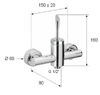 Baterie de duș Remer Jazz J31 imaginea #2 — magazin online Desire.md