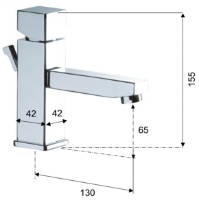 Смеситель для умывальника Remer Square S102 фото №2 — интернет-магазин Desire.md