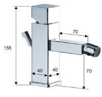 Смеситель для биде Remer Square S202 фото №2 — интернет-магазин Desire.md