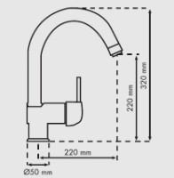 Смеситель для кухни Plados Petramix UG95 Ebony Black фото №2 — интернет-магазин Desire.md
