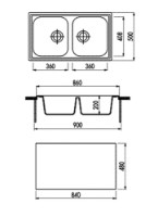Chiuvetă de bucătărie Plados Atlantic PL0862 UG94 Avena imaginea #2 — magazin online Desire.md