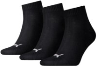 Ciorapi pentru bărbați Puma Unisex Quarter Plain 3P Black 35-38