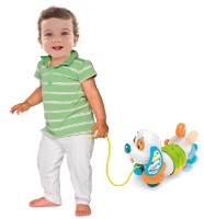 Jucarie de impins si tras Clementoni Chiarlie Pull Along Dog (17262) imaginea #3 — magazin online Desire.md