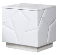 Прикроватная тумба КМК Кензо Белый Глянец (0674.8)