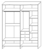 Dulap КМК Магия 1 Stejar Shamoni Deschis/Castan (0363.6) imaginea #2 — magazin online Desire.md