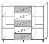 Comodă КМК Магия Stejar Shamoni Deschis/Castan (0363.9) imaginea #2 — magazin online Desire.md