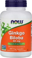 Supliment alimentar NOW Ginkgo Biloba 60mg 60cap