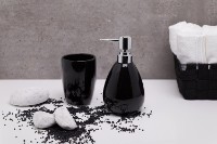 Pahar pentru periuțe de dinți Axentia Piza Black (128763) imaginea #2 — magazin online Desire.md