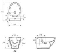 Bideu Cersanit Moduo (104544) imaginea #3 — magazin online Desire.md