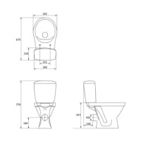 Vas WC Cersanit Slim Simple On (103889) imaginea #5 — magazin online Desire.md