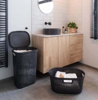 Coș de rufe Curver Infinity Recycled 60L Antracit (245662) imaginea #2 — magazin online Desire.md