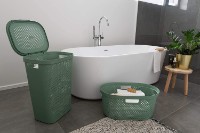 Корзина для белья Curver Infinity Recycled 60L Green (245809) фото №4 — интернет-магазин Desire.md