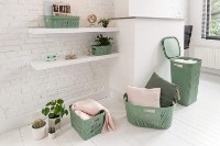 Корзина для белья Curver Infinity Recycled 60L Green (245809) фото №5 — интернет-магазин Desire.md