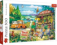 Puzzle Trefl 500 Morning in the Village (37352) imaginea #2 — magazin online Desire.md