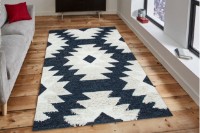 Ковёр Eko Hali Afro Kilim 01 Navy White 1.20x1.80m фото №3 — интернет-магазин Desire.md