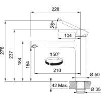 Смеситель для кухни Franke Centro Black Matt (115.0621.613) фото №2 — интернет-магазин Desire.md
