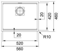 Кухонная мойка Franke Kubus 2 KNG 110-52 Black Matt (125.0630.924) фото №2 — интернет-магазин Desire.md