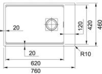 Chiuvetă de bucătărie Franke Kubus 2 KNG 110-62 Black Matt imaginea #2 — magazin online Desire.md