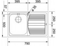 Chiuvetă de bucătărie Franke Logica Line LLX 611 L imaginea #3 — magazin online Desire.md