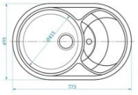 Chiuvetă de bucătărie Marrbaxx Matte F033Q4 Black imaginea #2 — magazin online Desire.md