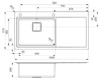 Chiuvetă de bucătărie Reginox Phoenix 50 Left (L) imaginea #3 — magazin online Desire.md