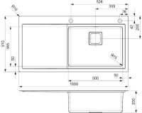Chiuvetă de bucătărie Reginox Phoenix 50 Right (L) imaginea #2 — magazin online Desire.md