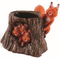 Figurina gradina ArtFigure Trunchi cu veverite (4.113)